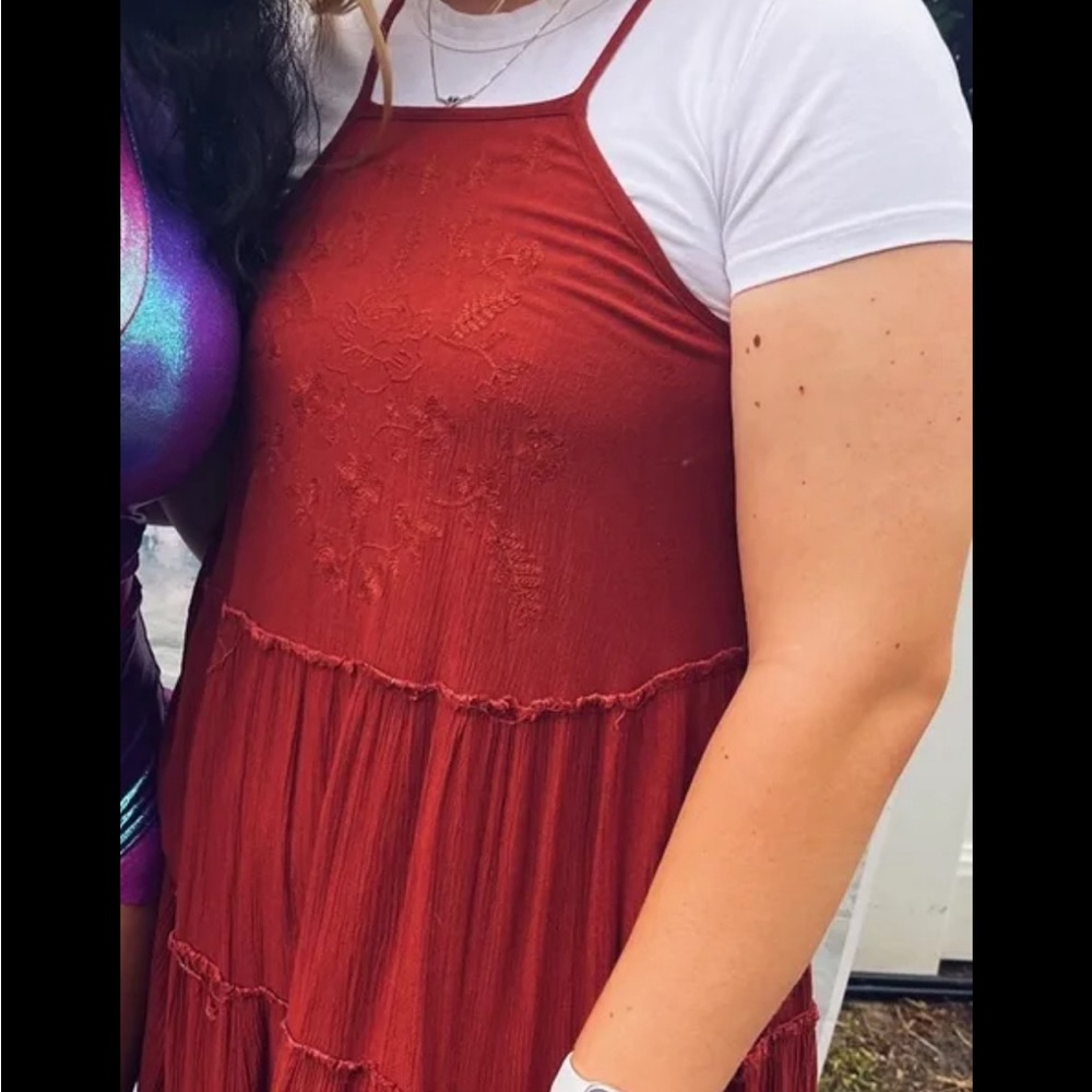 Mossimo supply co burnt orange dress